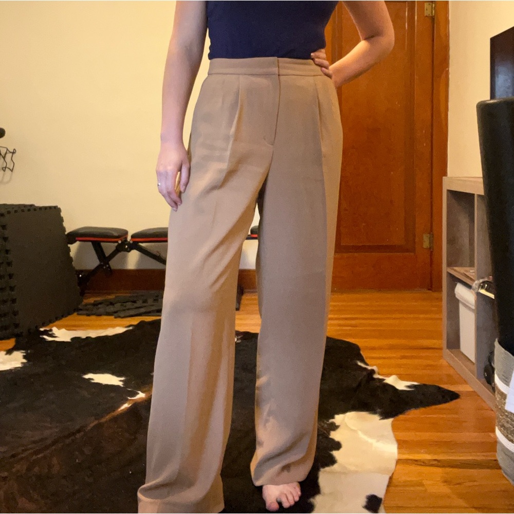 Express Tan Wide Leg Pants